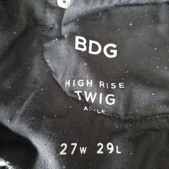 BDG High RIse Twig Ankle Pattern Jean Pants Sz 27 - Picture 10 of 12